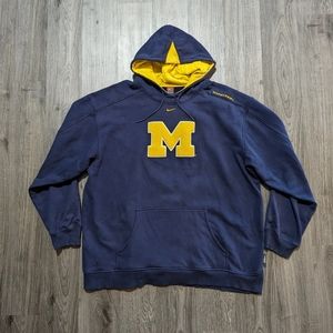 Vintage Nike Center Swoosh Michigan Wolverines Hoodie